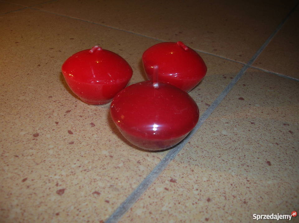 Świeczki pływające 45 świece barwione lakier odcienie błękitu Siewierz