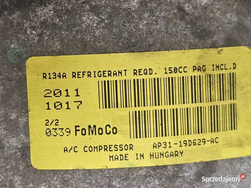 FORD FIESTA 125 SNJC 85 11r sprężarka świętokrzyskie