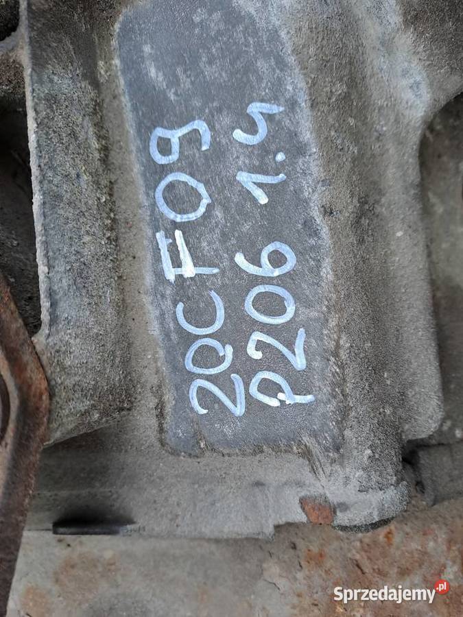 Peugeot 206 14 8V 75 skrzynia biegów kod 20CF09 Jastrzębie-Zdrój