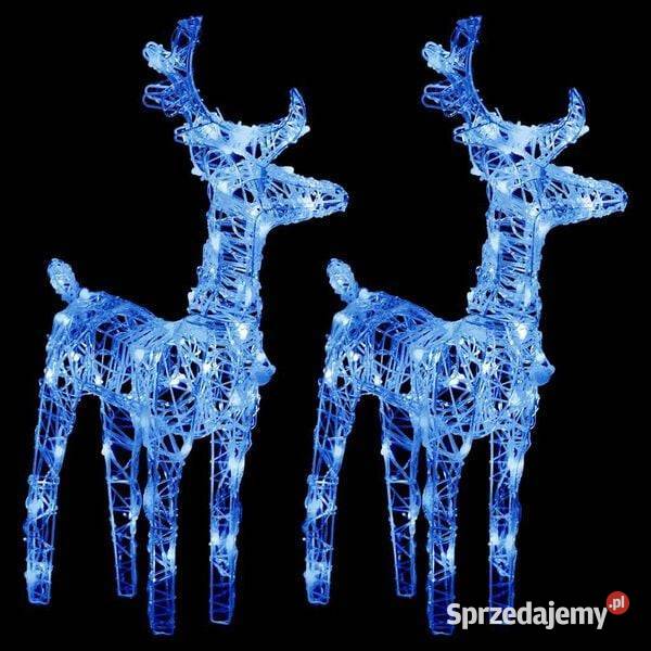 vidaXL Świąteczne renifery 2 80 niebieskich LED Boże Narodzenie Warszawa