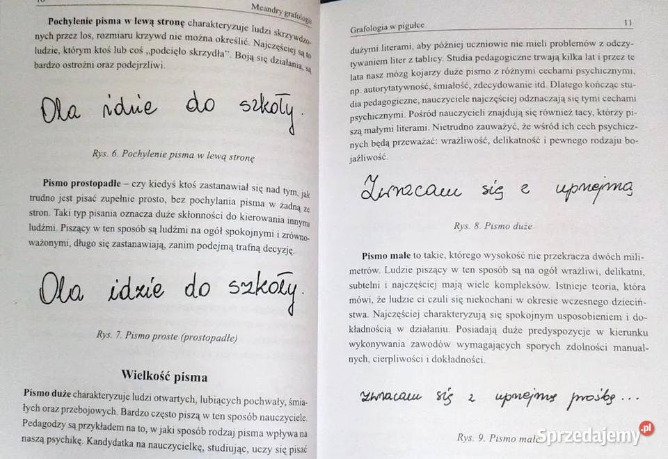 Meandry grafologii Izabela Kukiełka Chełm sprzedam