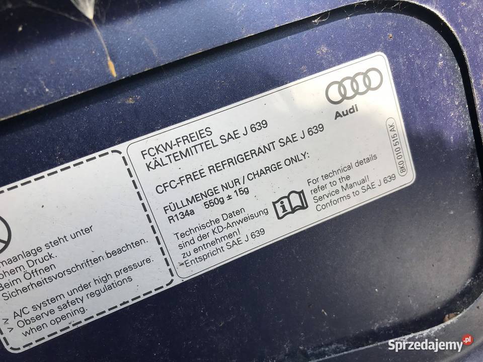 Maska audi A4 8K0 osobowe Kozy