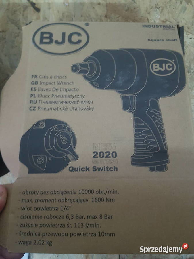 Klucz udarowy pneumatyczny BJC 12 1600Nm MOCNY Głogowa