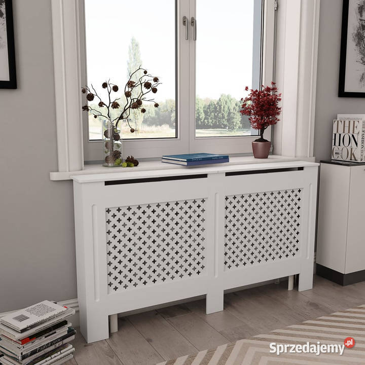 Osłony na kaloryfer 2 białe 152x19x815 MDF Pozostałe Warszawa