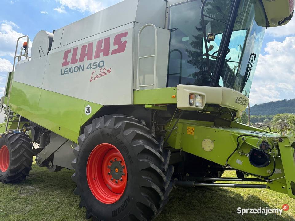Kombajn zbożowy Claas Lexion 450 Evolution heder dolnośląskie Nowa Ruda