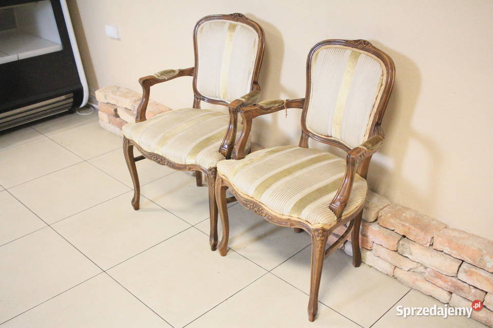 Stylowe dekoracyjne fotele 2 sztuki 95cm sprzedam