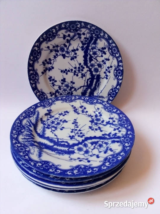 6 japońskich talerzyków deserowych porcelana Częstochowa