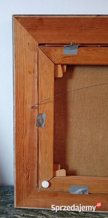 Obraz olejny na płótnie sygnowany Zatoka w mazowieckie Warszawa