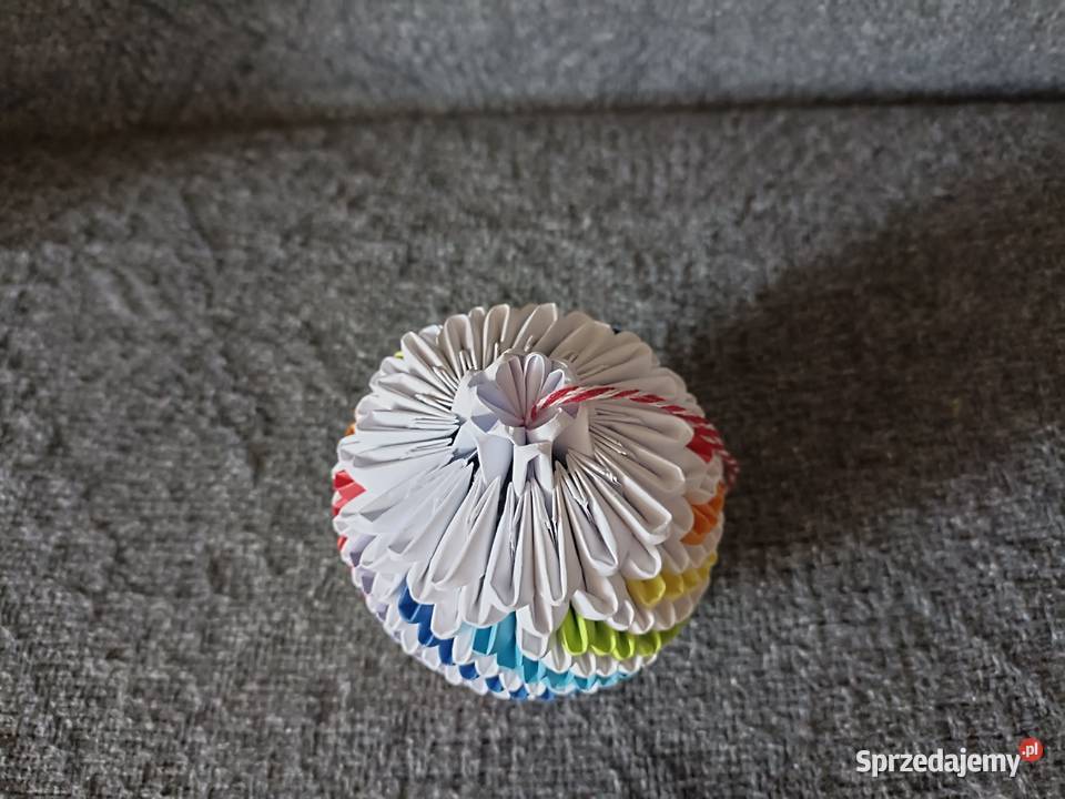Bombka Kolorowa Origami Modułowe 3D pomorskie Kwidzyn