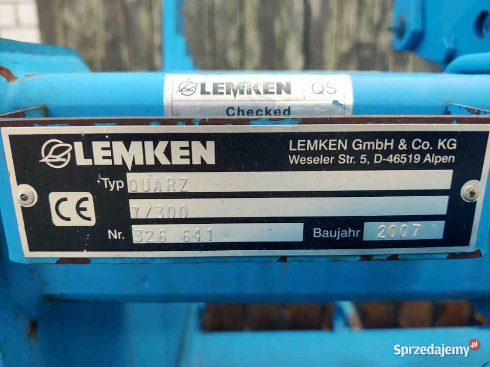 Agregat uprawowo siewny LEMKEN QUARZ 7
