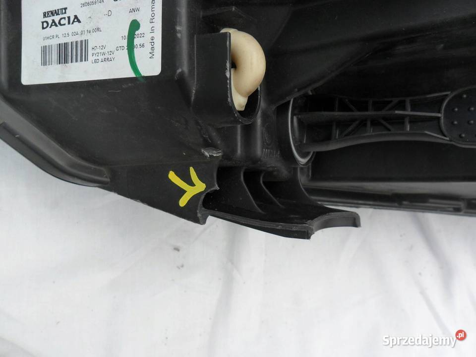 REFLEKTOR PRZÓD STRONA LEWA DACIA SANDERO III osobowe