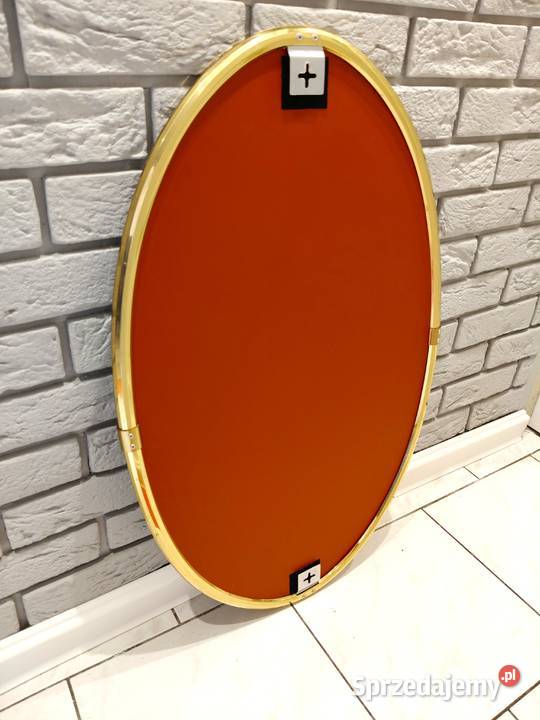 Owalne lustro z lat 60 80x51midcentury modern Lustra Kalisz sprzedam