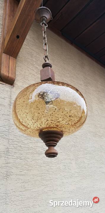 Lampa sufitowa stylowa żyrandol szklany klosz Garwolin