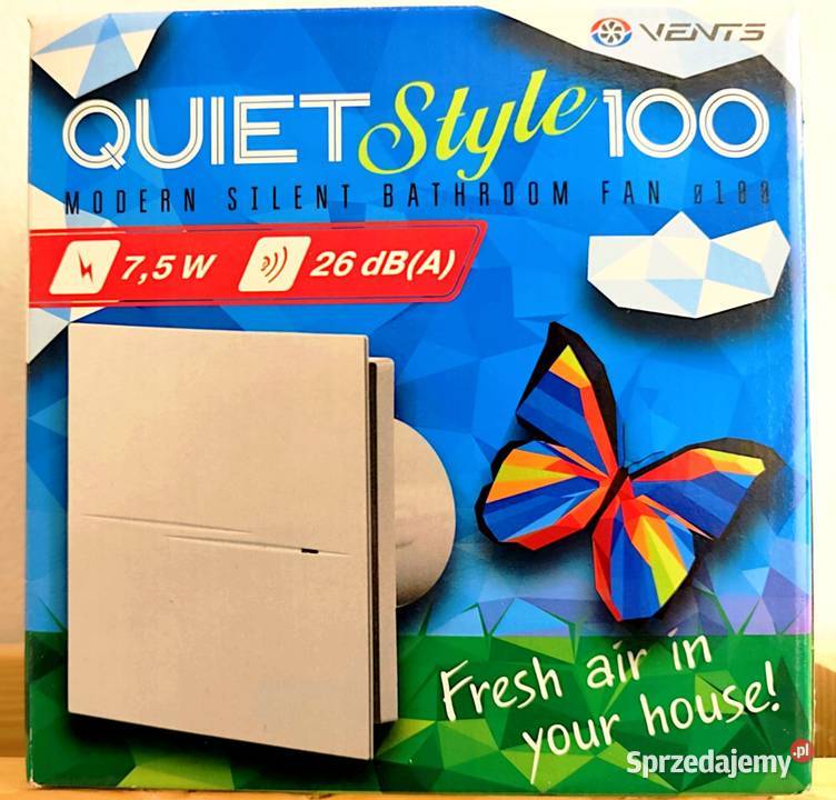Wentylator łazienkowy VENTS Quiet Style 100 TH