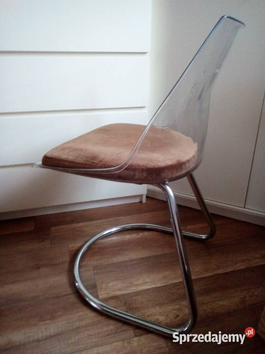 Krzesło vintage transparentne Krzesła Kąty Wrocławskie