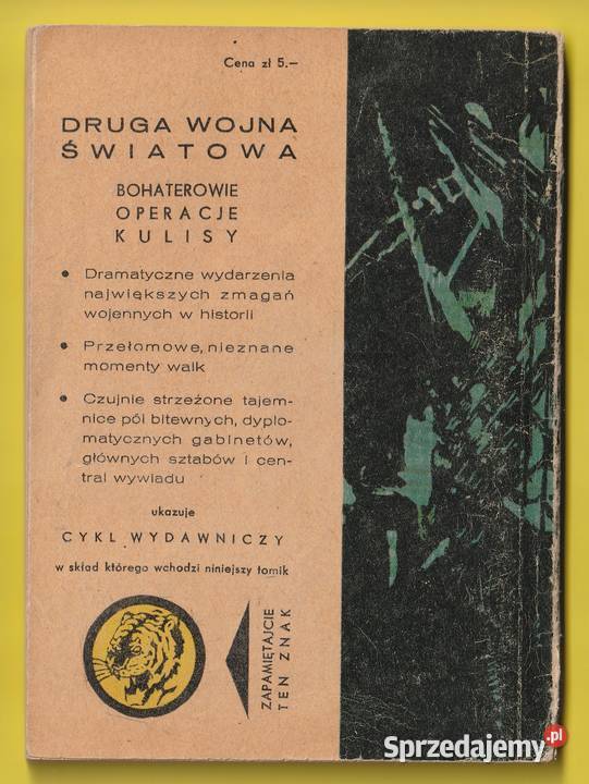 ŻÓŁTY TYGRYS DNI WALKI 1965 Pozostałe Łódź