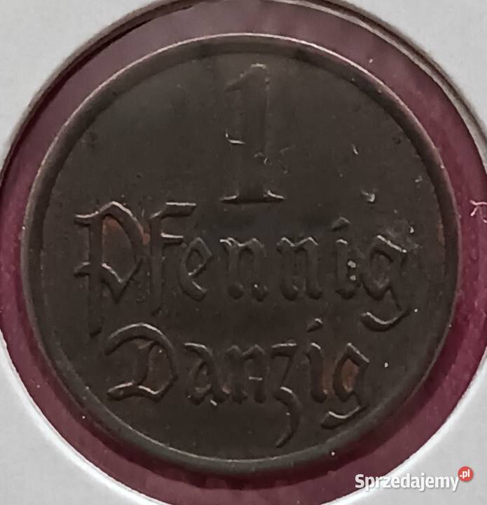 1 Fenig Wolne Miast Gdańsk 1937 r 4 około Kolekcje Konin