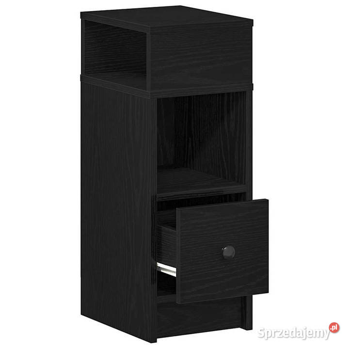Szafka nocna z szufladą czarna 25x31x66 WM858616