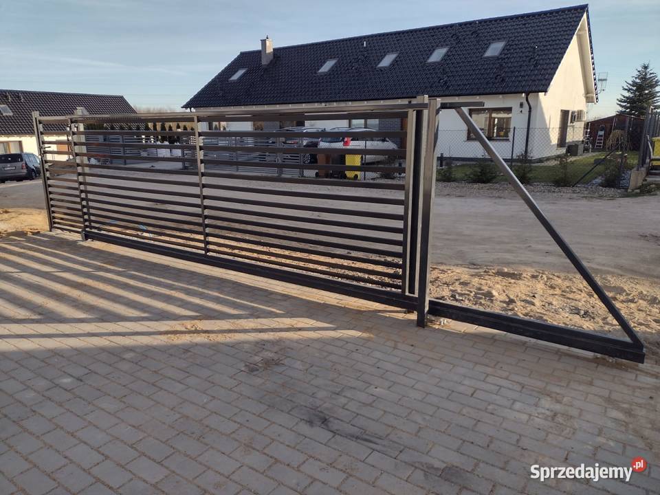 Brama przesuwna 150x400 z przeciw wagą Kostrzyn nad Odrą