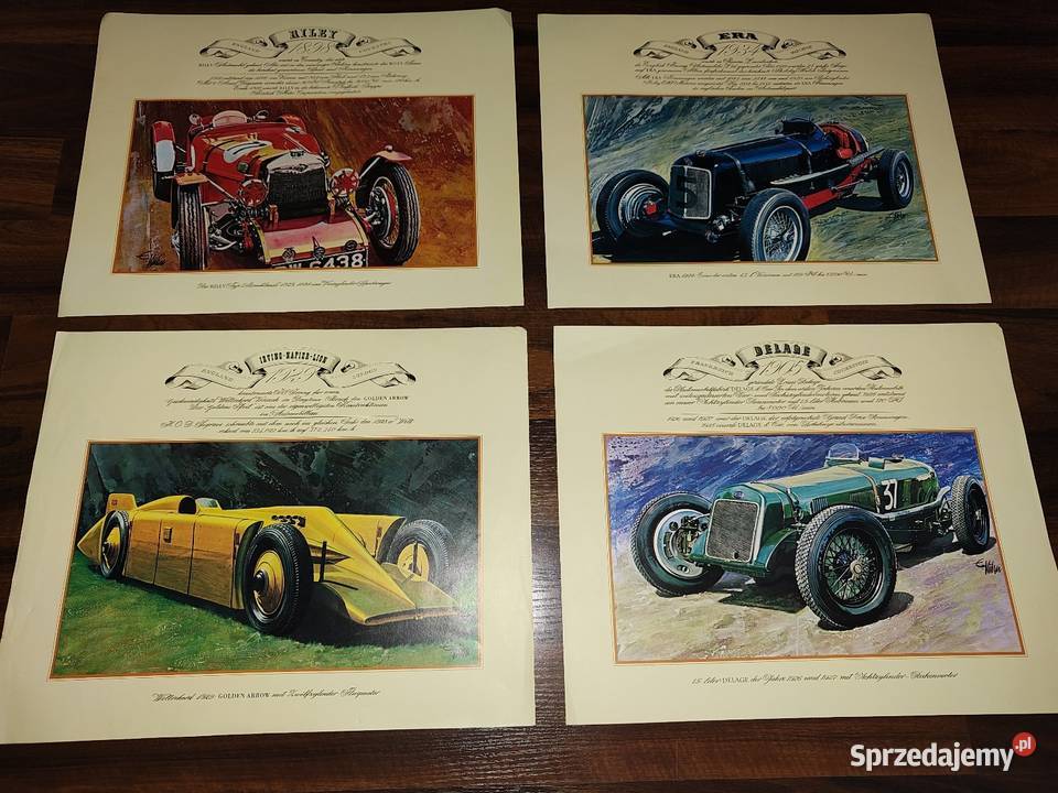 Ilustracje samochodów vintage Legnica sprzedam