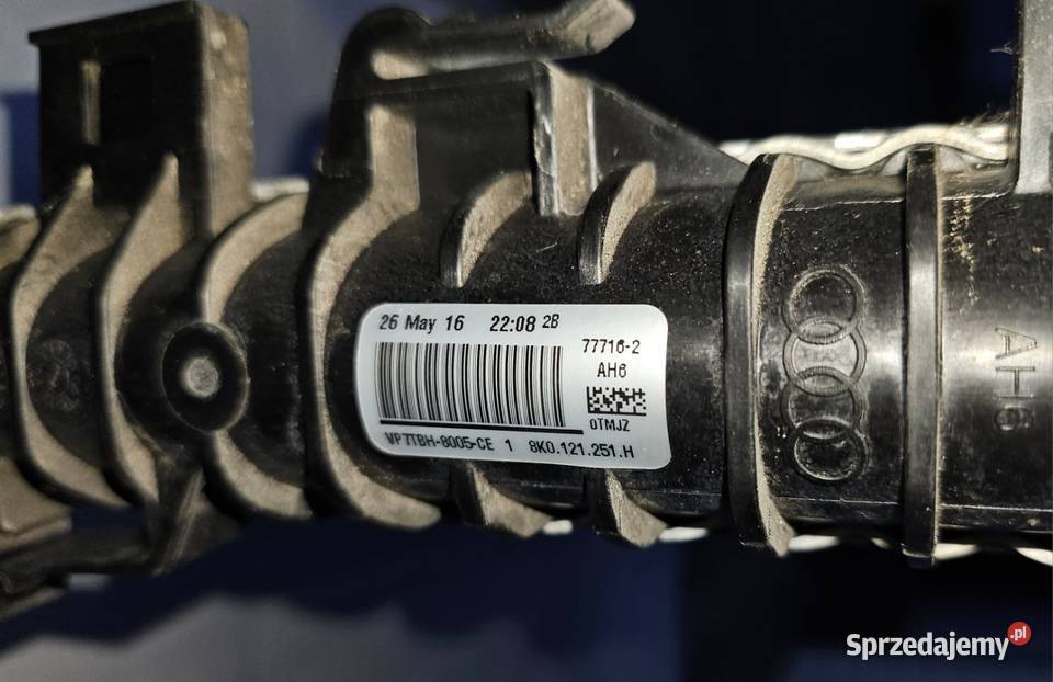 chłodnice 8K0121251H i intercooler 4G0145805L Chłodnie wody Tarnowskie Góry