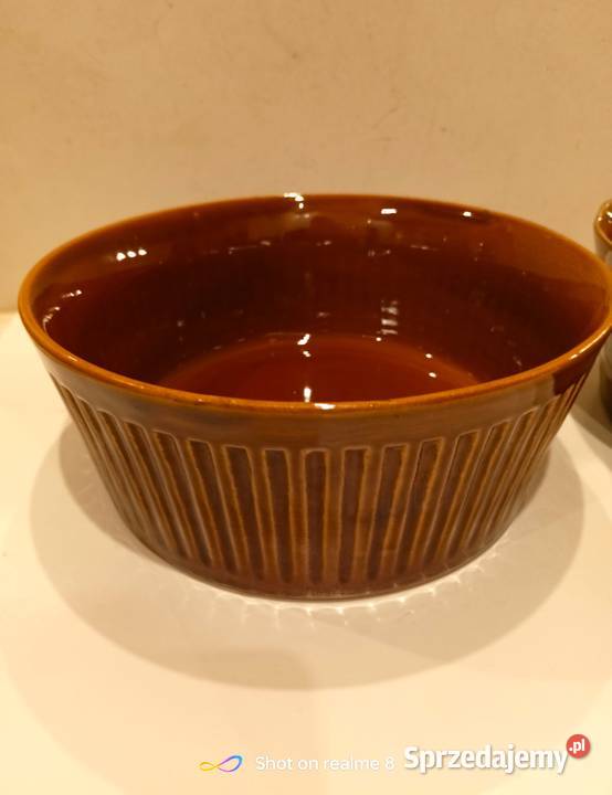 Salaterka miska kamienna z PRLu vintage łódzkie Łódź