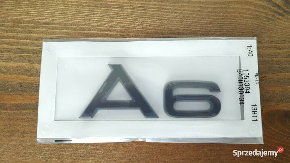 NOWE logo klejane A6 emblemat znaczek srebrny