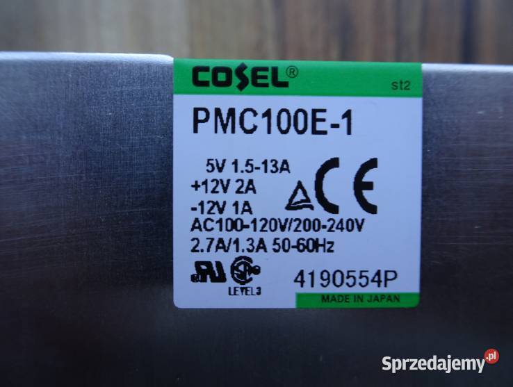 Zasilacz COSEL PMC100E1 5V 12V Nowosiedlice