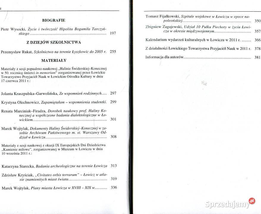Roczniki Łowickie TIX Rok wydania 2012 Szczecin