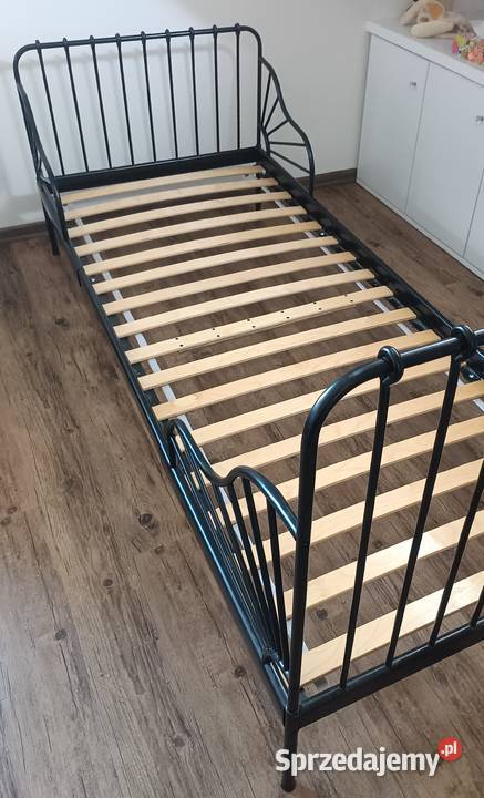 Łóżko Minnen 17467 Ikea czarne że stelażem Zbylitowska Góra