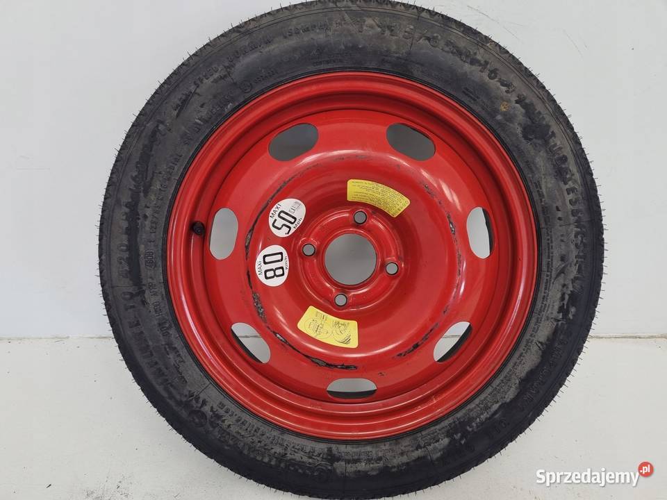 KOŁO DOJAZDOWE Peugeot 207 308 12585 R16 4x108 Chełm