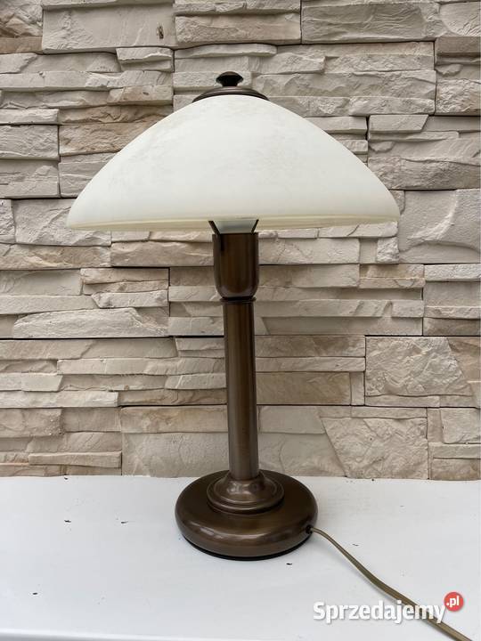 Piękna lampa metal szkło Bystrzyca Kłodzka