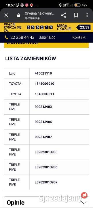 Dwumasa 415021510 luk Elementy napędu Gliwice