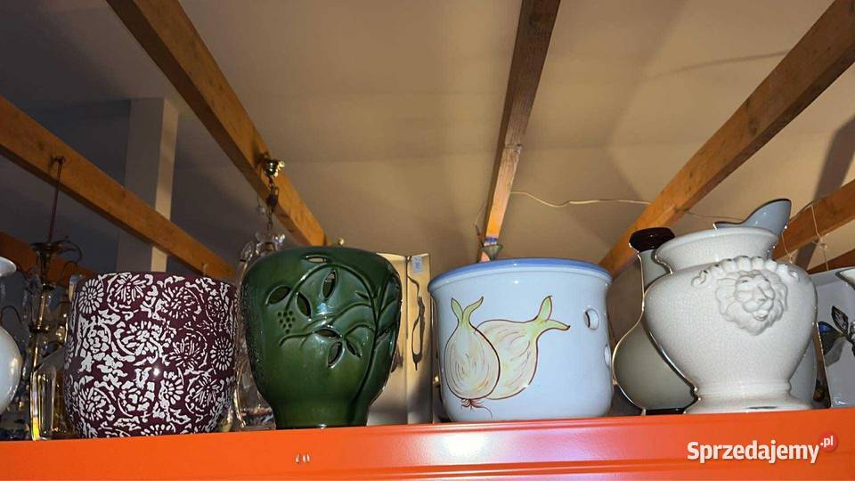 Doniczka osłonka Z dziurkami zielona Antyki, Sztuka, Kolekcje Gdańsk sprzedam