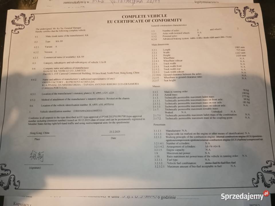 Skuter elektryczny blinc 2000W nowy skuter Łódź