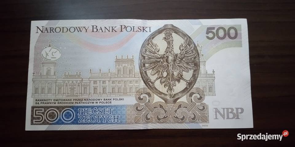 500 złotych seria AO numery sobie 2017 Lublin