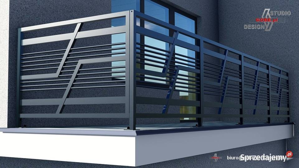 Balustrada balkonowa tarasowa nowoczesne śląskie Gliwice