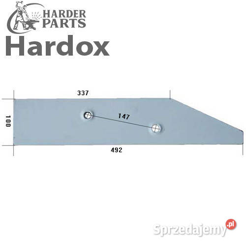 Płoza krótka HARDOX do pługa UNIA grudziądz TUR podlaskie Suwałki