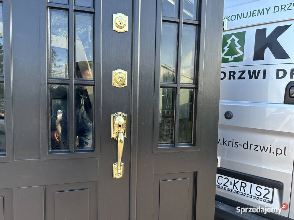 Drzwi zewnętrzne drewniane SCHLAGE NA KAŻDY 140cm Grzybno