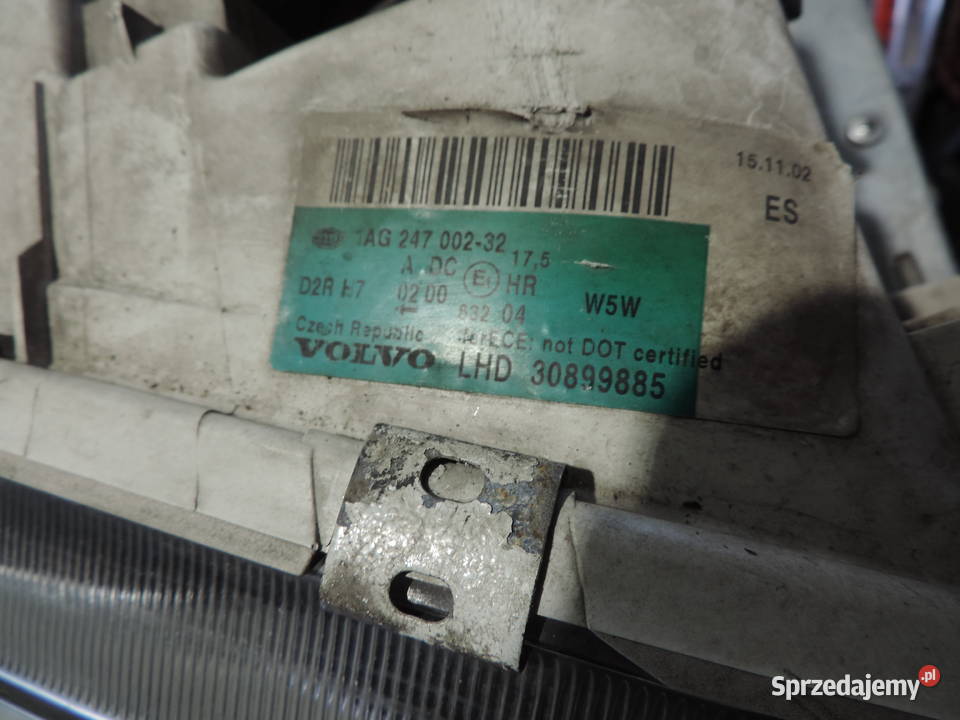 LAMPA PRAWA PRZEDNIA VOLVO V40 I FL 30899885 Rok produkcji 2002 małopolskie Nowy Sącz