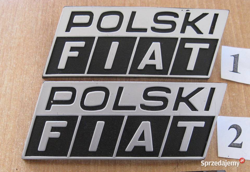 Emblemat logo znaczek POLSKI FIAT NOWY ORYGINAŁ osobowe Pozostałe
