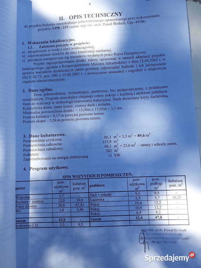 Gotowy projekt Dom prz Kalinowej UPB233