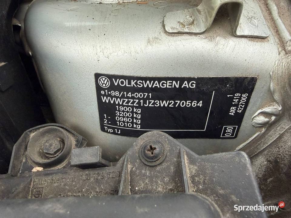 VW GOLF 4 Kombi 19 TDI AXR długie opłaty klima nieuszkodzony śląskie