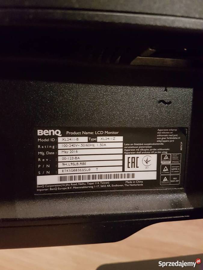Monitor BenQ XL2411z Gorzów Wielkopolski