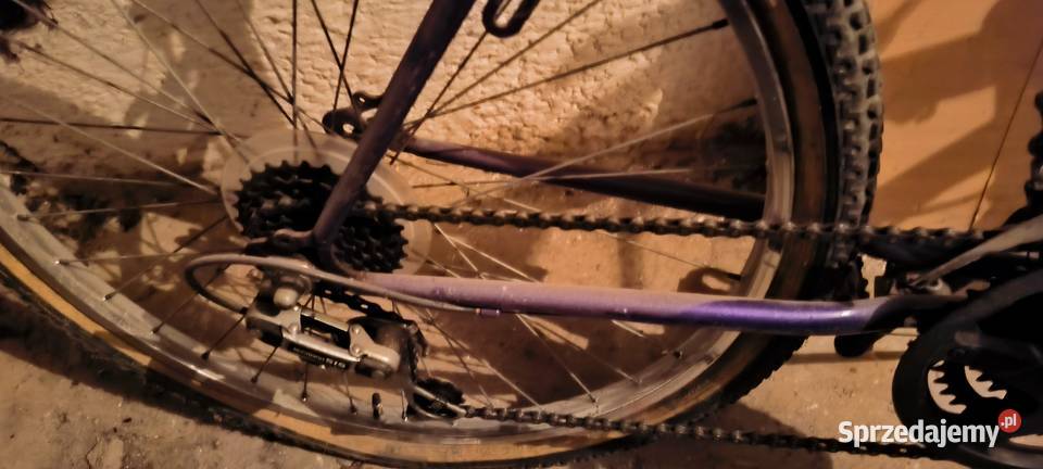 Rower damski 15 fioletowo czarny Konin