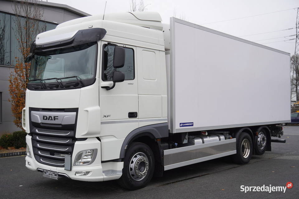 DAF XF 480 E6 6x2 NOWA Chłodnia Lamberet 18 biały Kraków