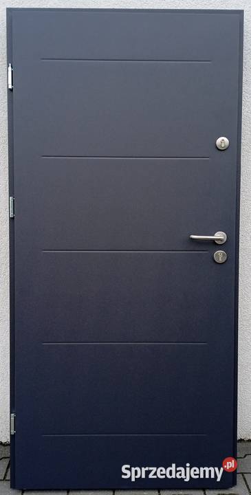 Drzwi zewnętrzne antracyt 110x210 Tuchola