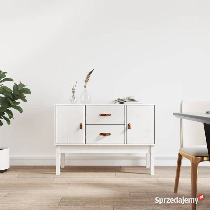Szafka biała 110x40x78 lite drewno sosnowe Warszawa