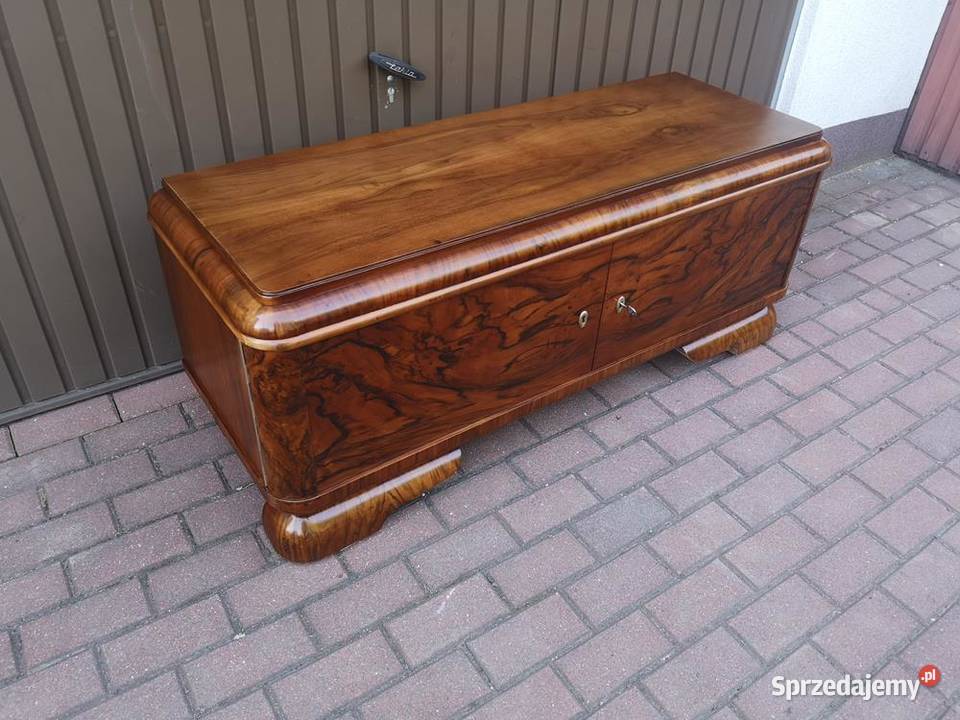 Komoda ARTDECO Orzech RTV Niska Stara Antyk wielkopolskie Swarzędz