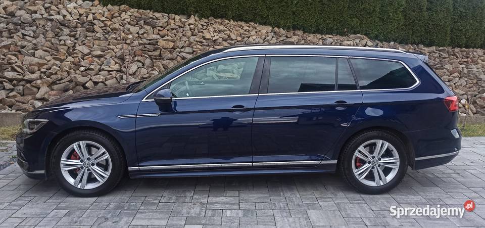 VW Passat B8 Rline top LED skóra DSG okazja autoalarm Samochody osobowe małopolskie Nowy Sącz